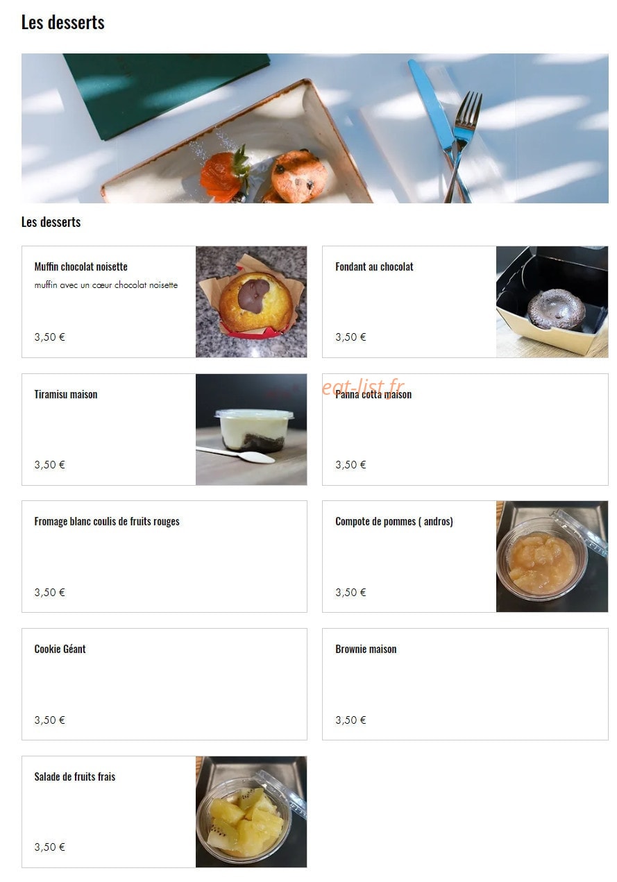 Tendance poulet — carte page 6