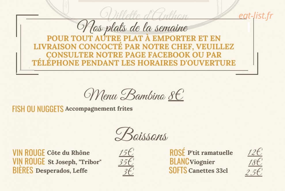 Welcome — carte page 2