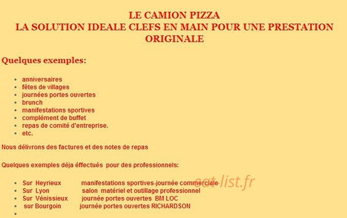 Pizz'a Mimi — carte page 3