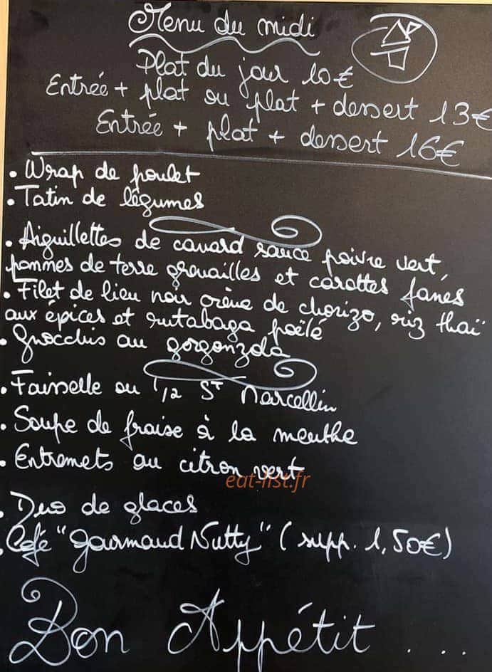 Le Gour'Mets — carte page 1