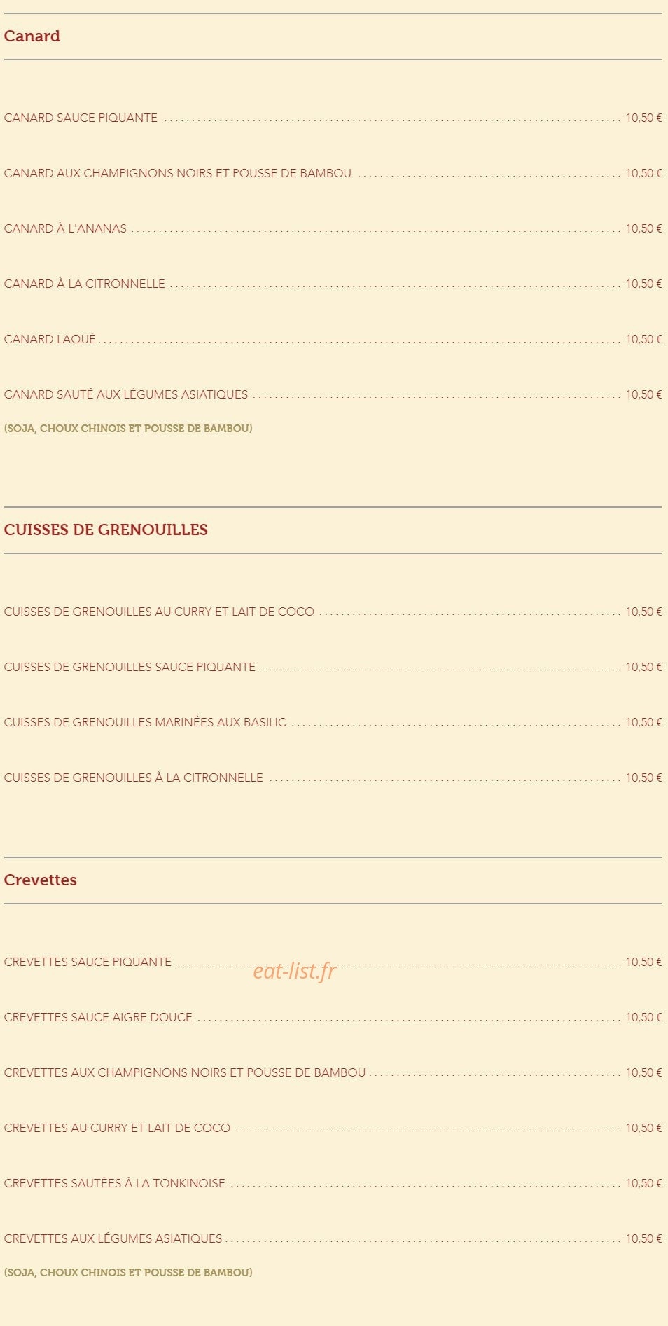 Le Jasmin — carte page 4