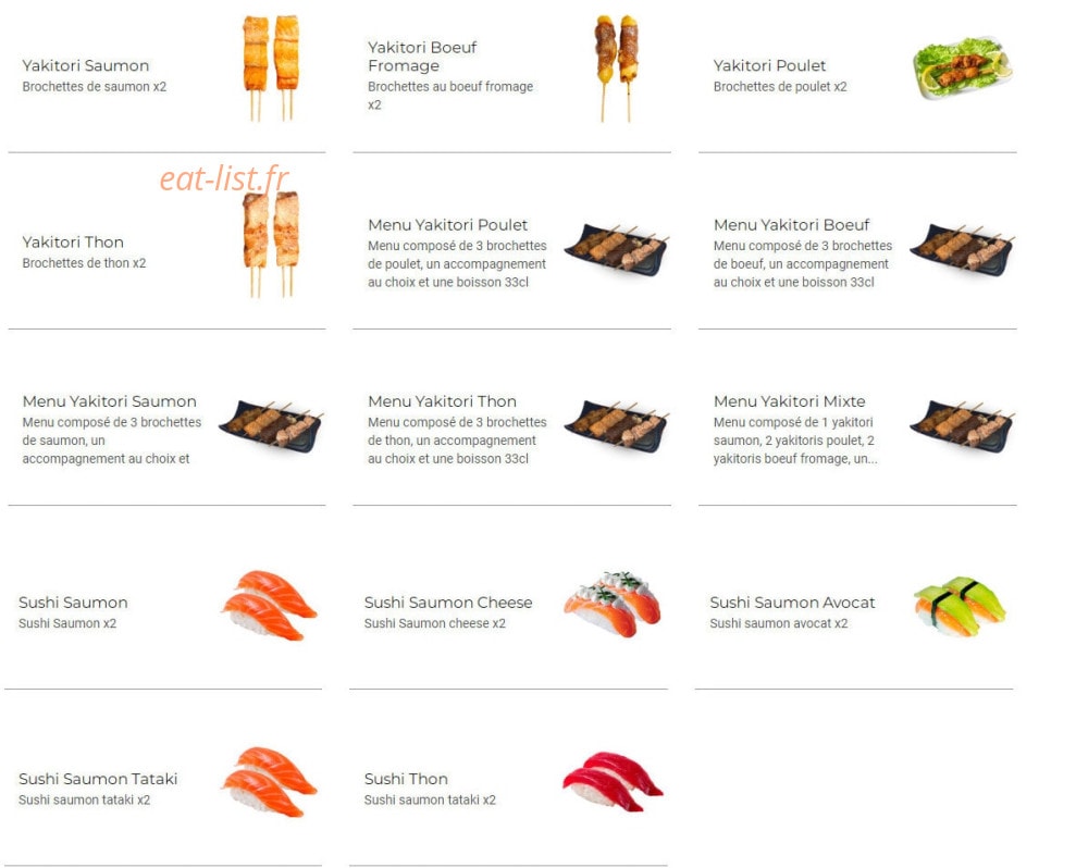 Mar'O Sushi — carte page 2
