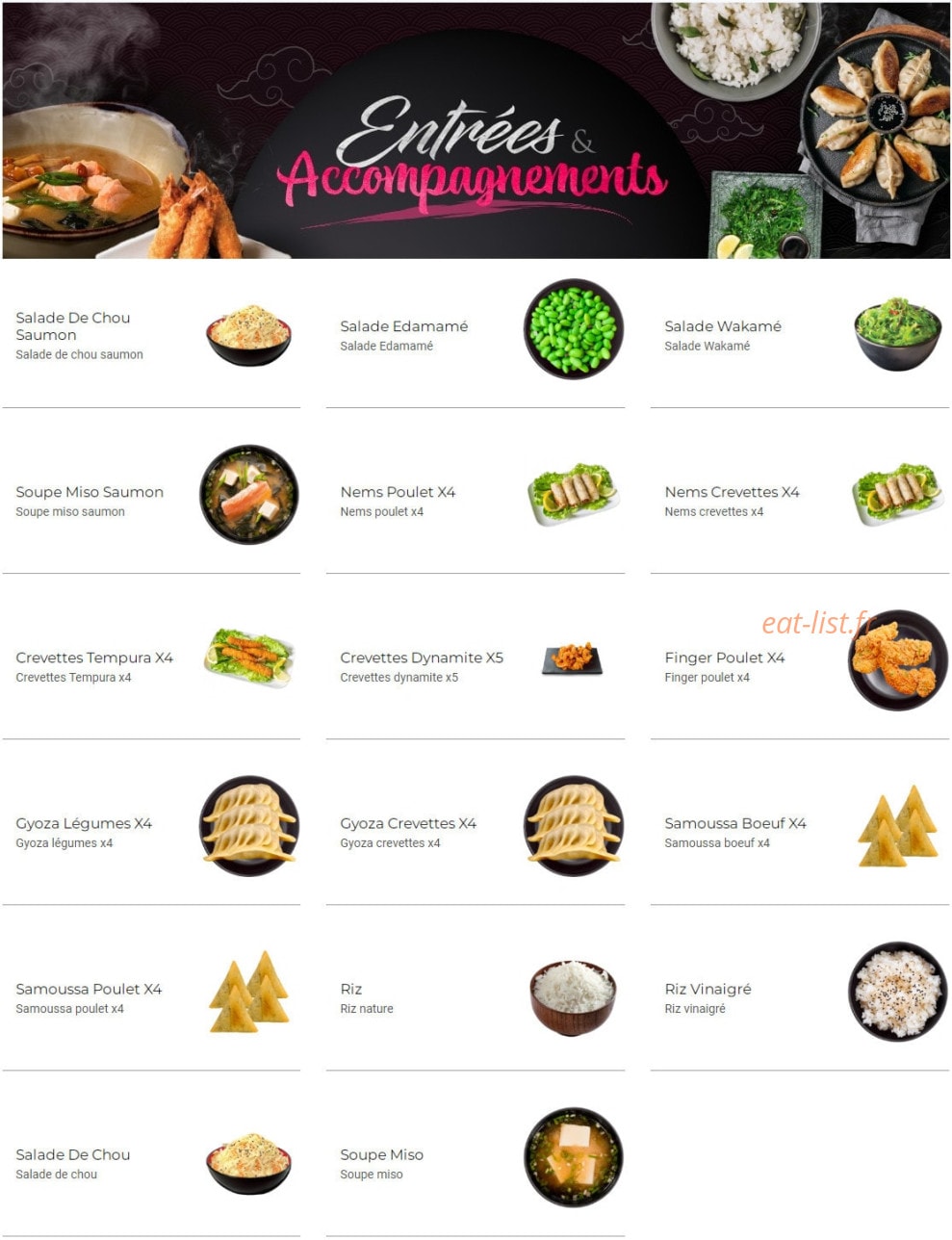 Mar'O Sushi — carte page 1