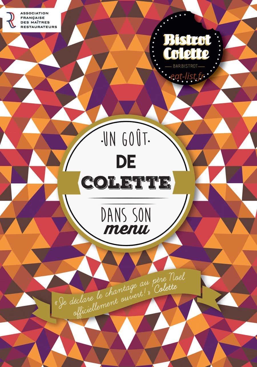 Bistrot Colette — carte page 1