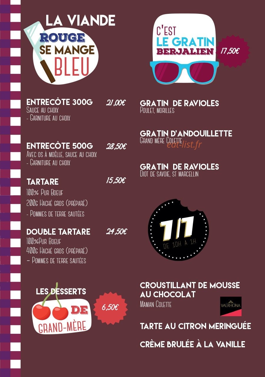Bistrot Colette — carte page 8