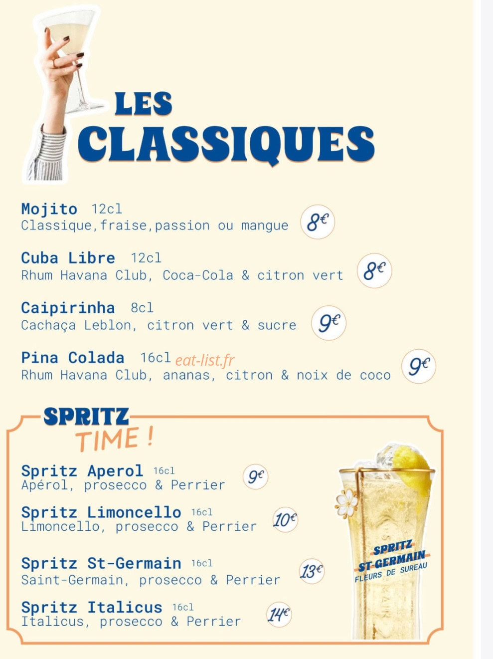 Bistrot Mamiche — carte page 9