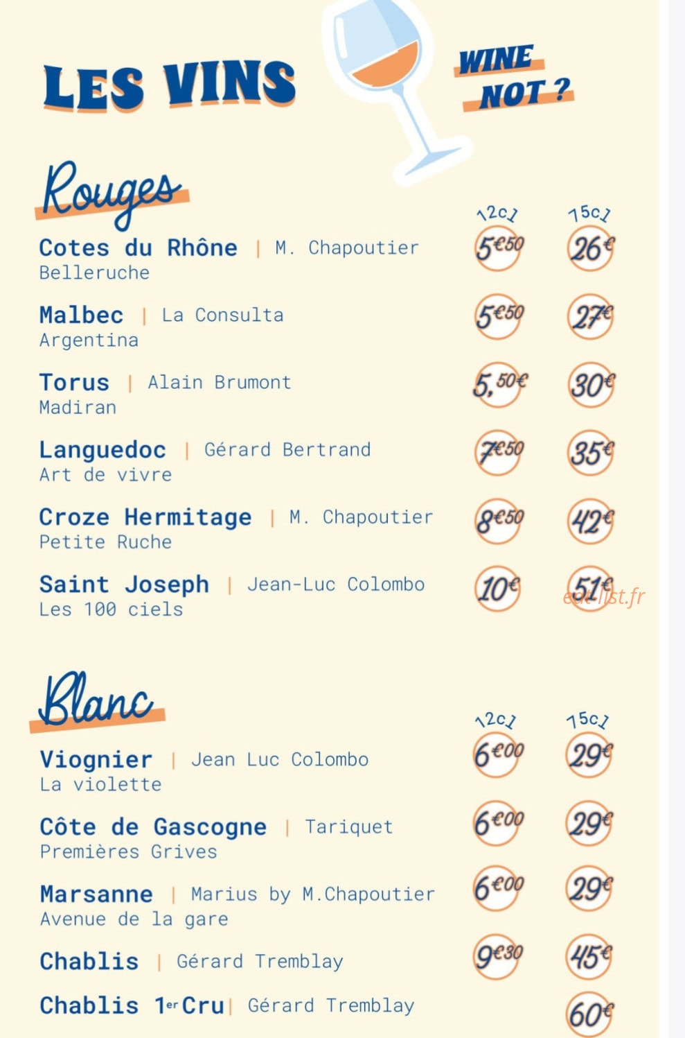 Bistrot Mamiche — carte page 14