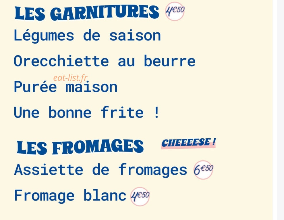 Bistrot Mamiche — carte page 6