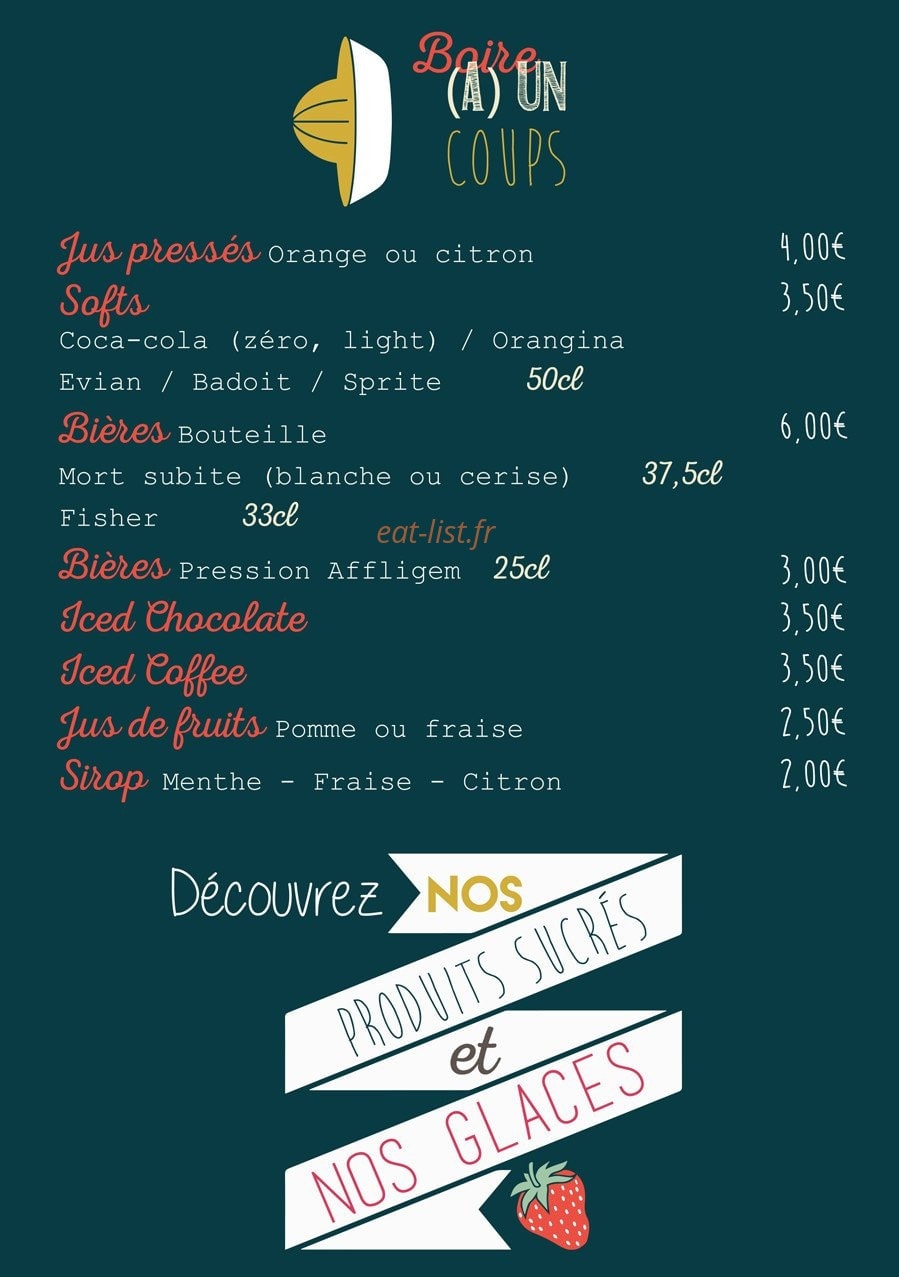 Café Colette — carte page 4
