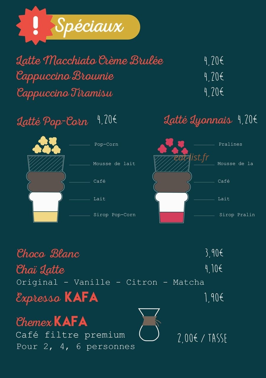 Café Colette — carte page 3