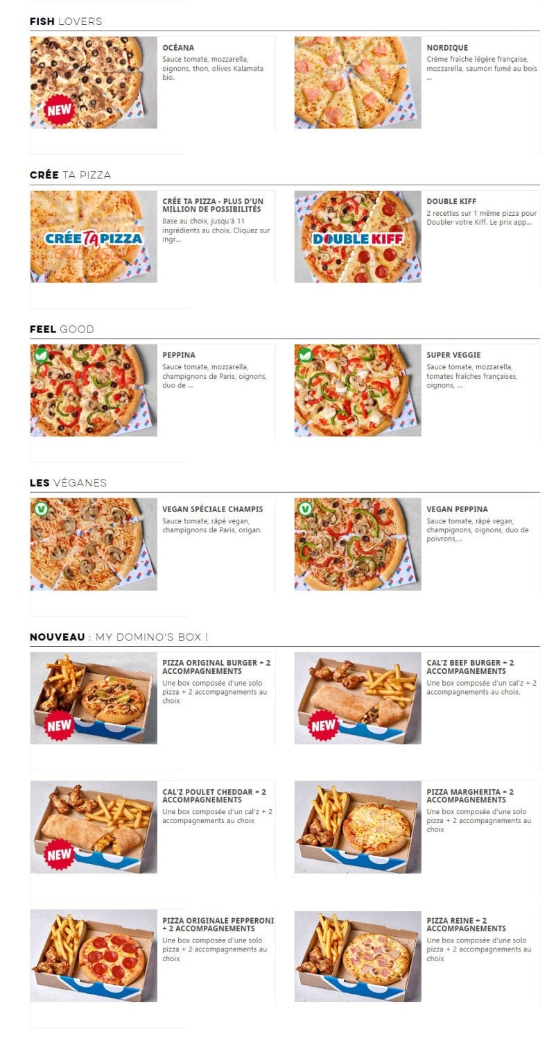 Domino's — carte page 4