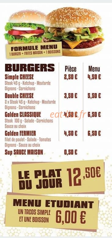 Golden cook — carte page 4