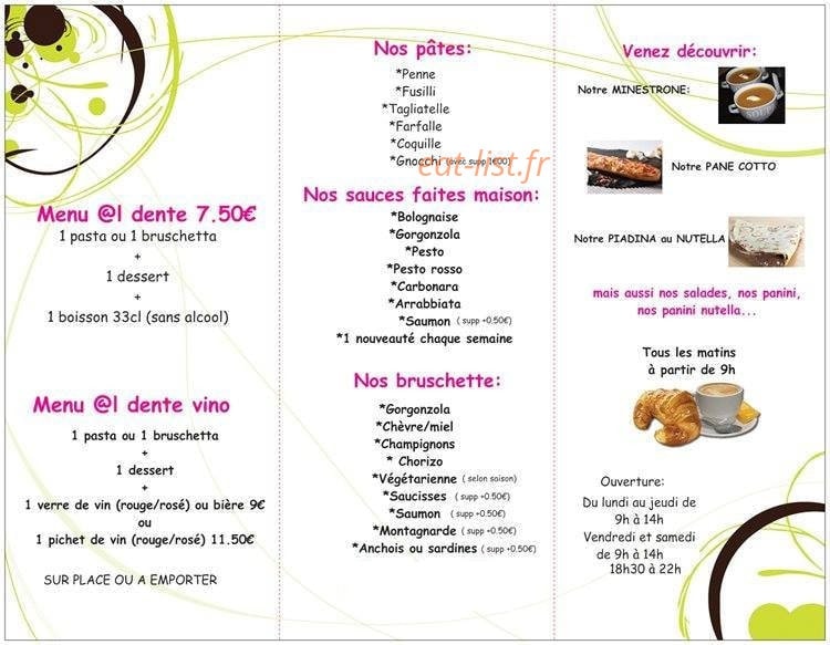 @l dente — carte page 2