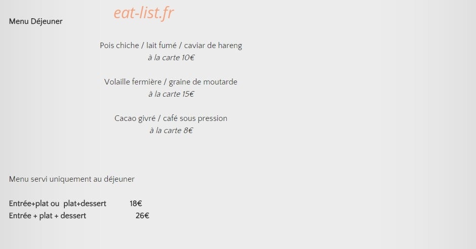 L'Emulsion — carte page 1