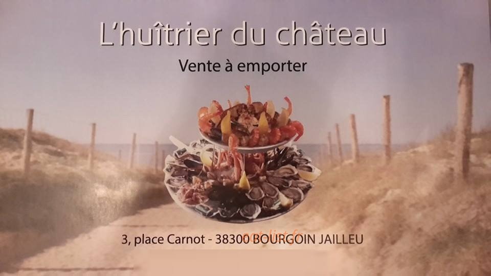 Carte et menu L'huîtrier du château Bourgoin Jallieu