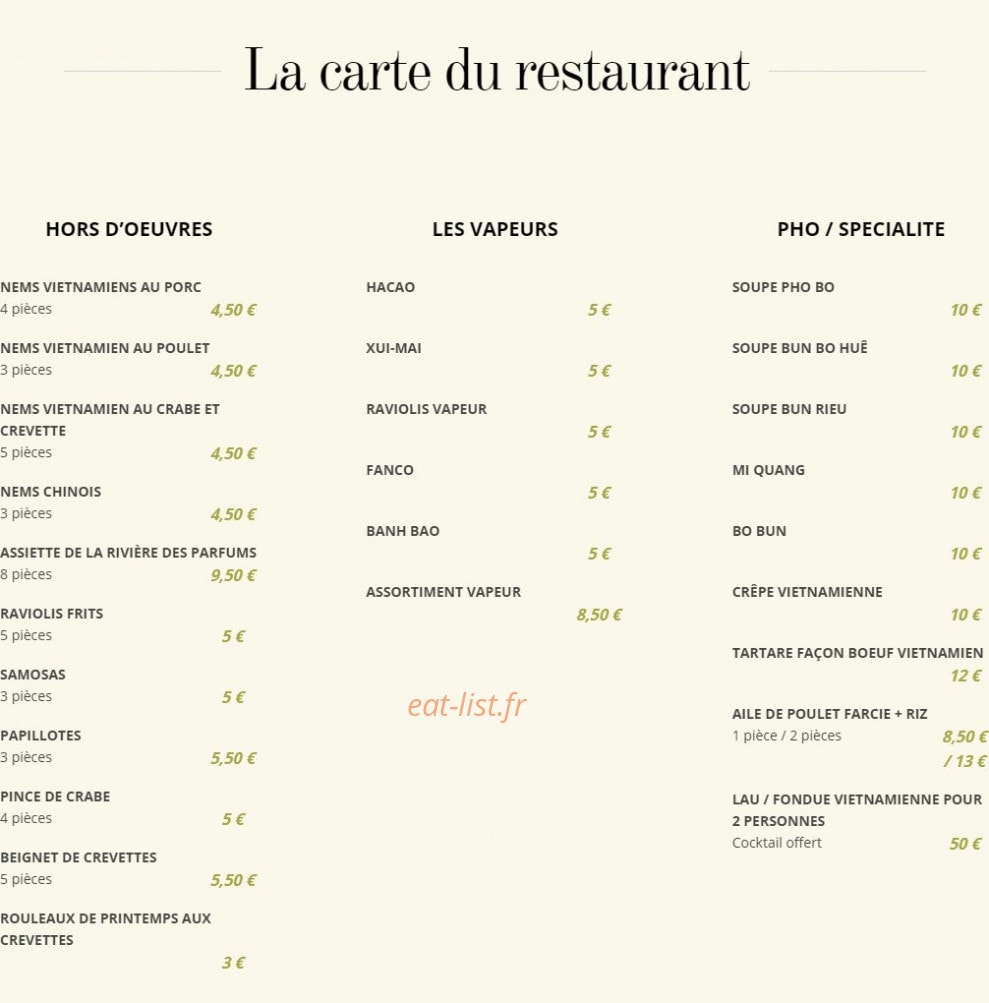 La Rivière des Parfums — carte page 1