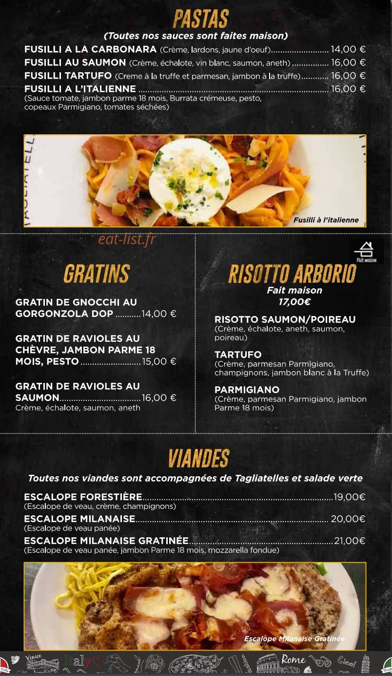La Trattoria — carte page 4