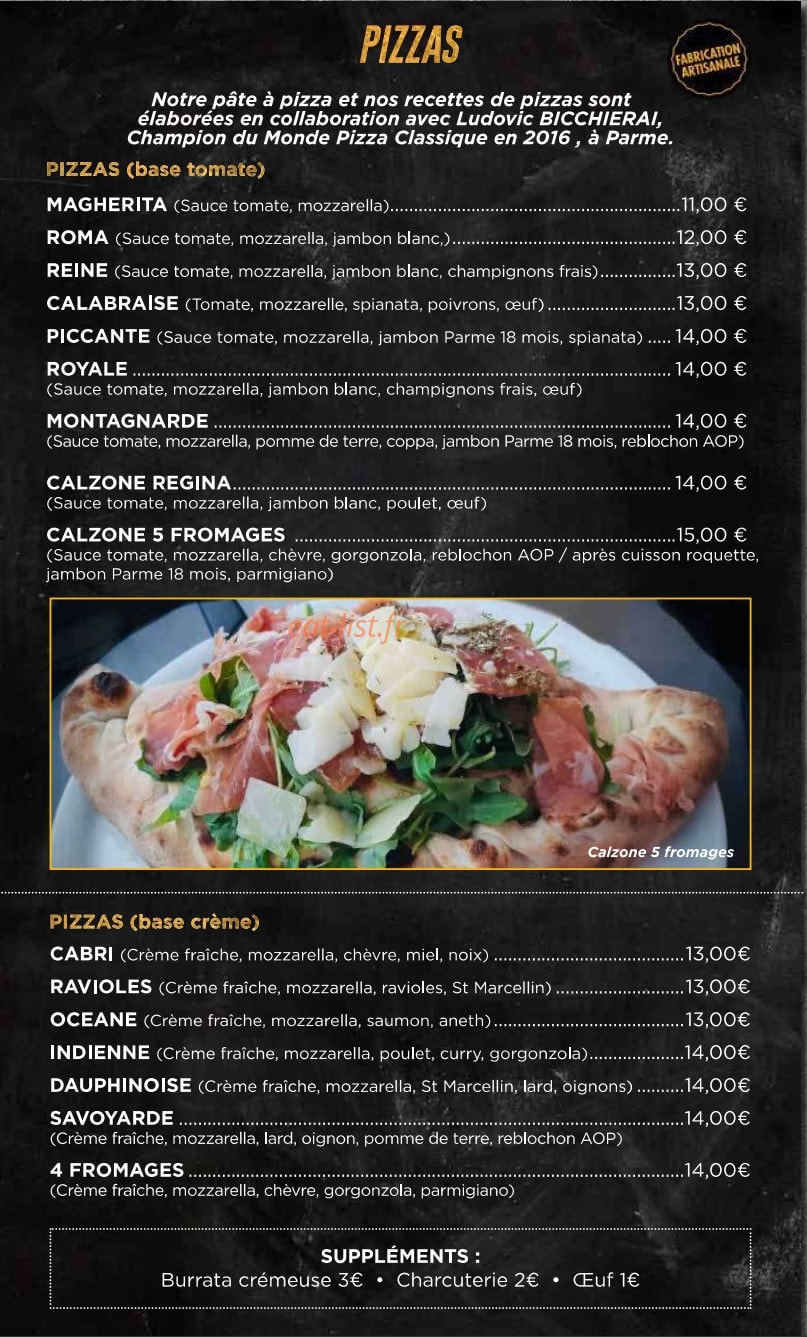 La Trattoria — carte page 2