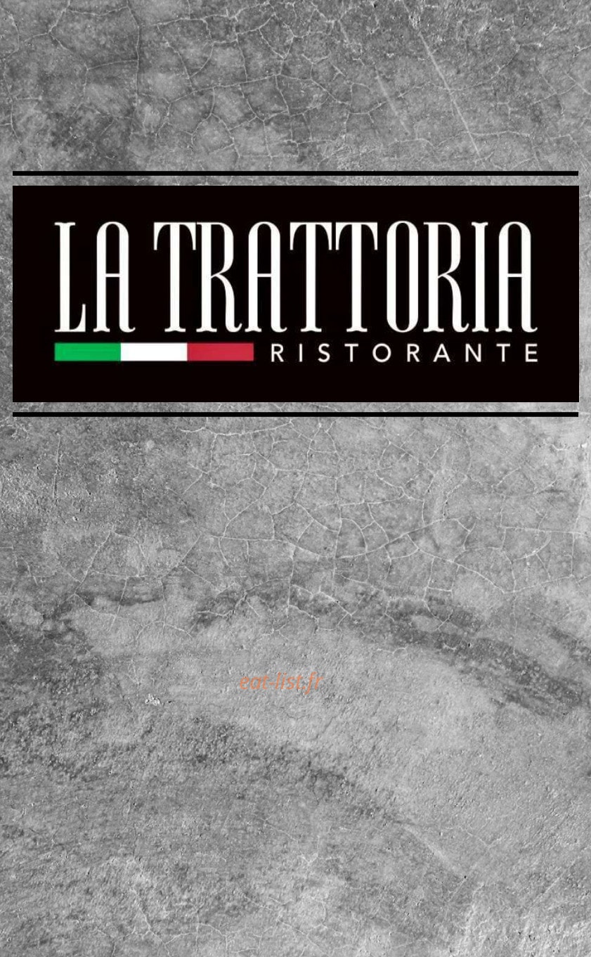 La Trattoria — carte page 1