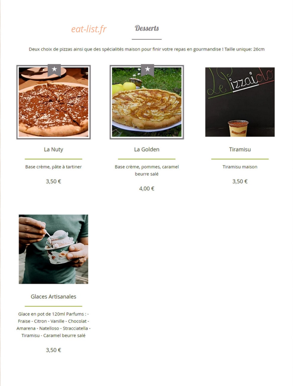 Le Pizzaiolo — carte page 5