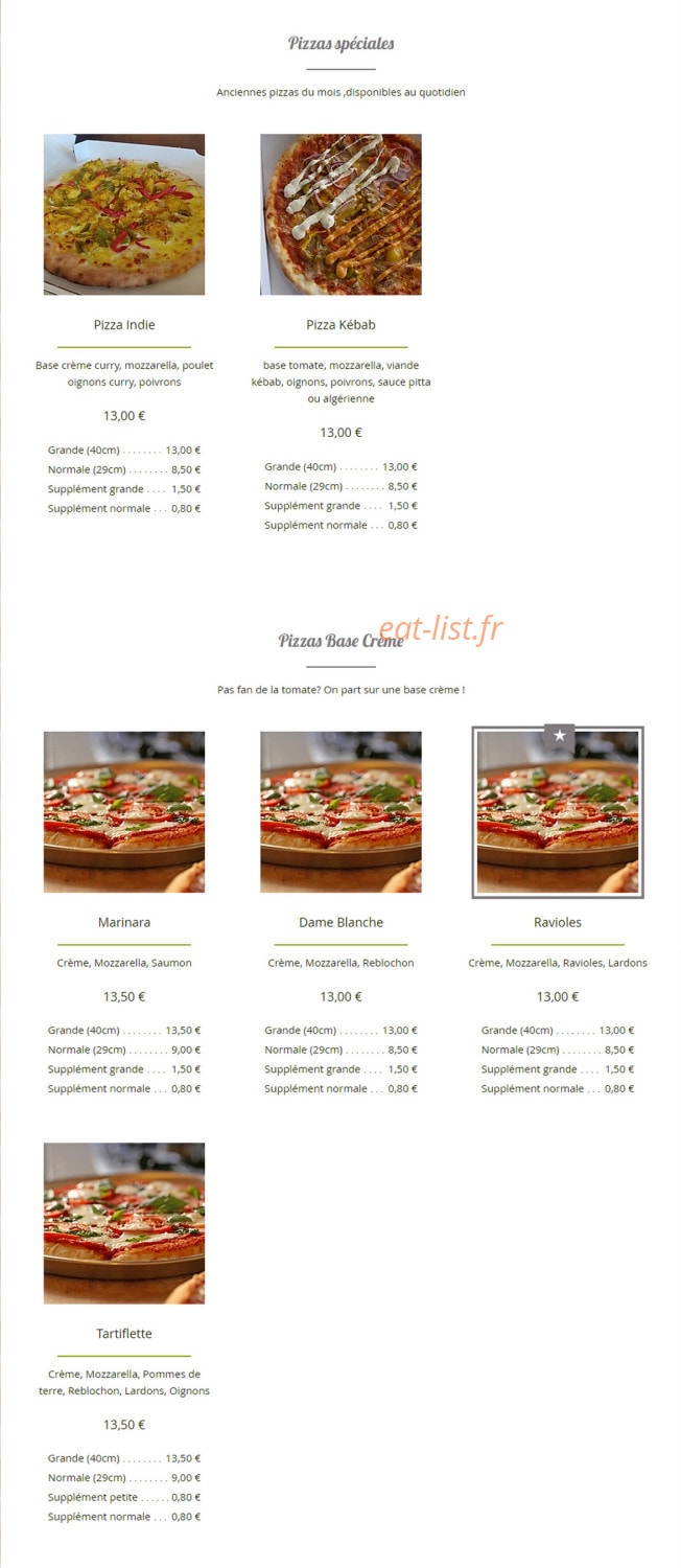 Le Pizzaiolo — carte page 6