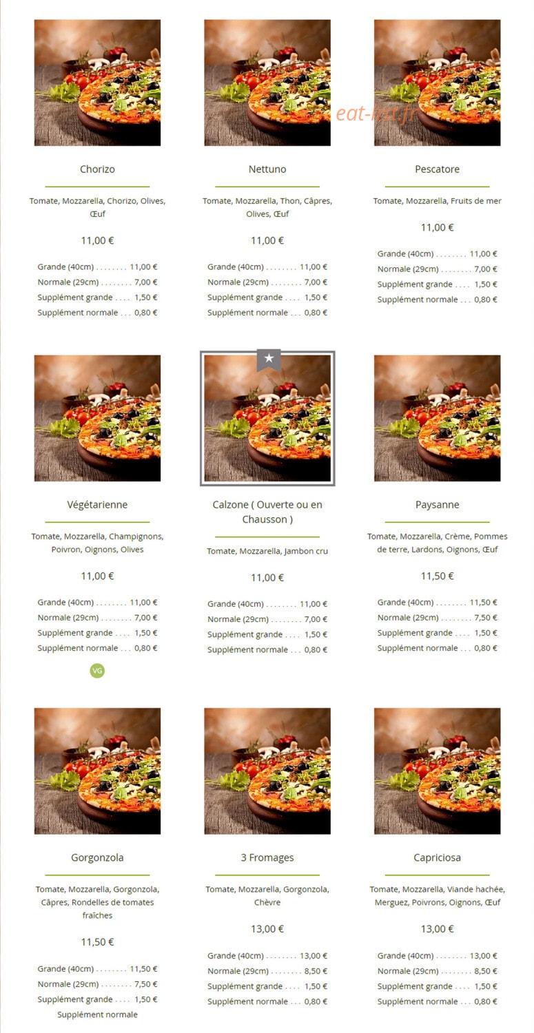 Le Pizzaiolo — carte page 4