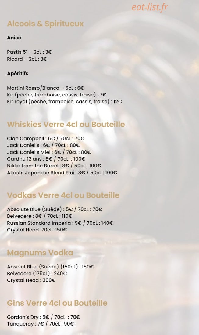 Le Rooftop 38 — carte page 7