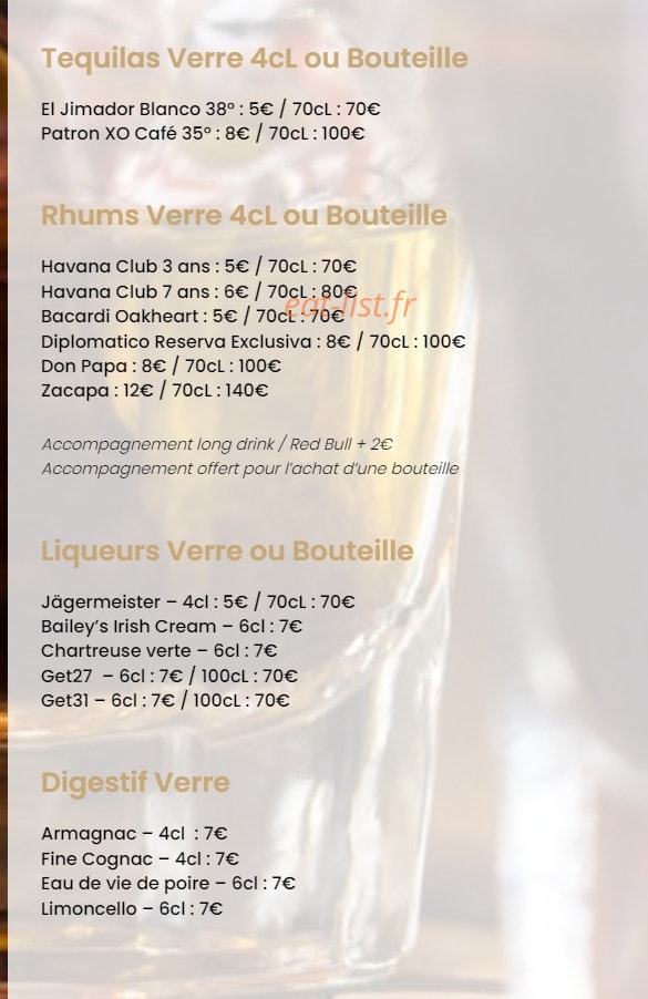 Le Rooftop 38 — carte page 8