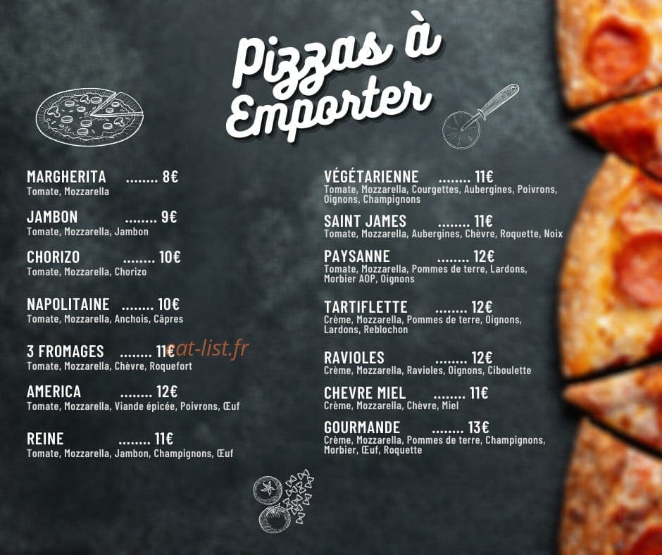 Le Saint James Café — carte page 3