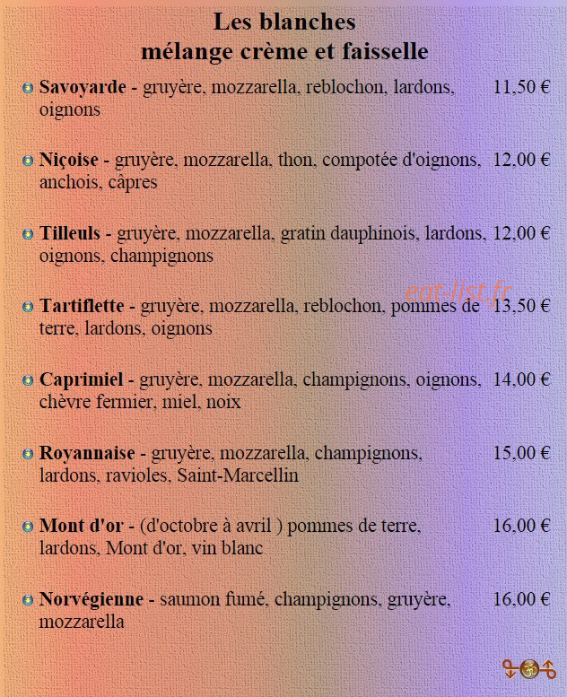Les Tilleuls — carte page 9