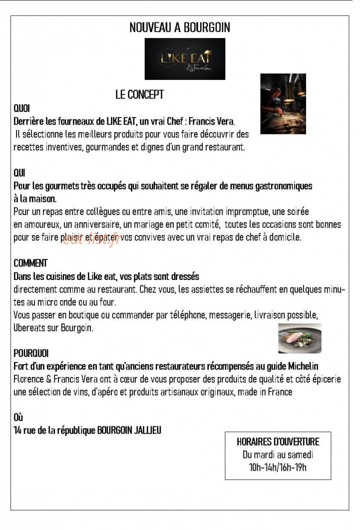 Like eat by Francis Vera — carte page 2