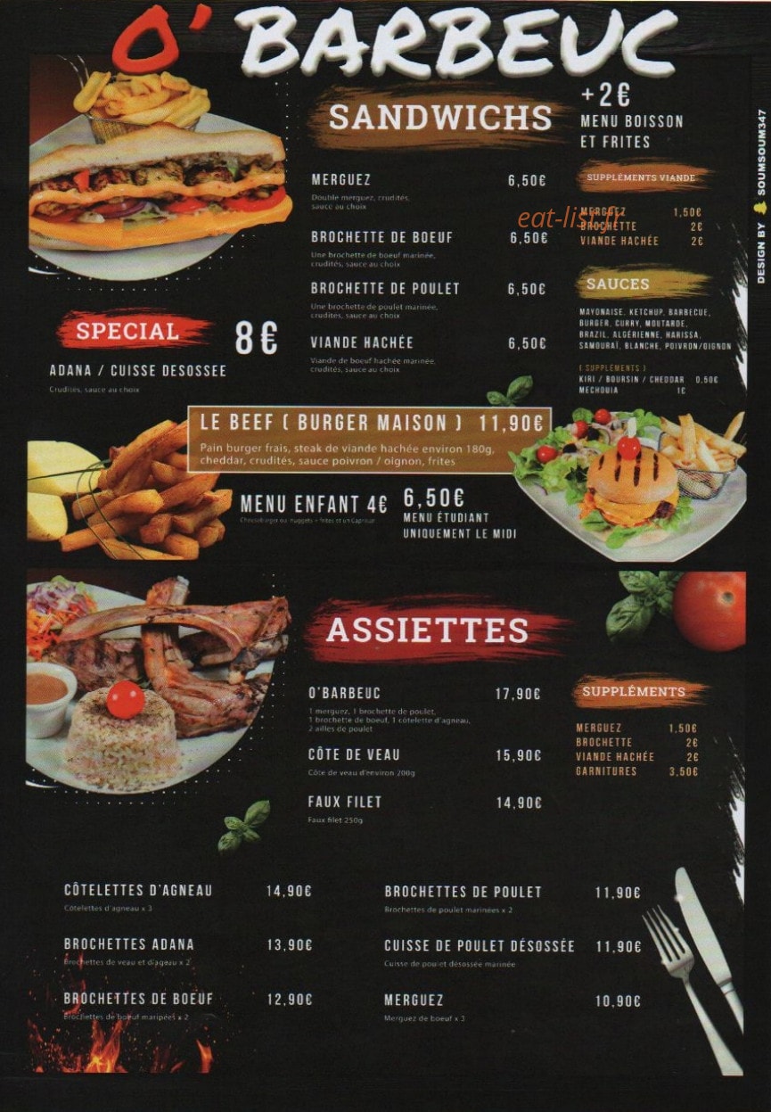 O'barbeuc — carte page 2