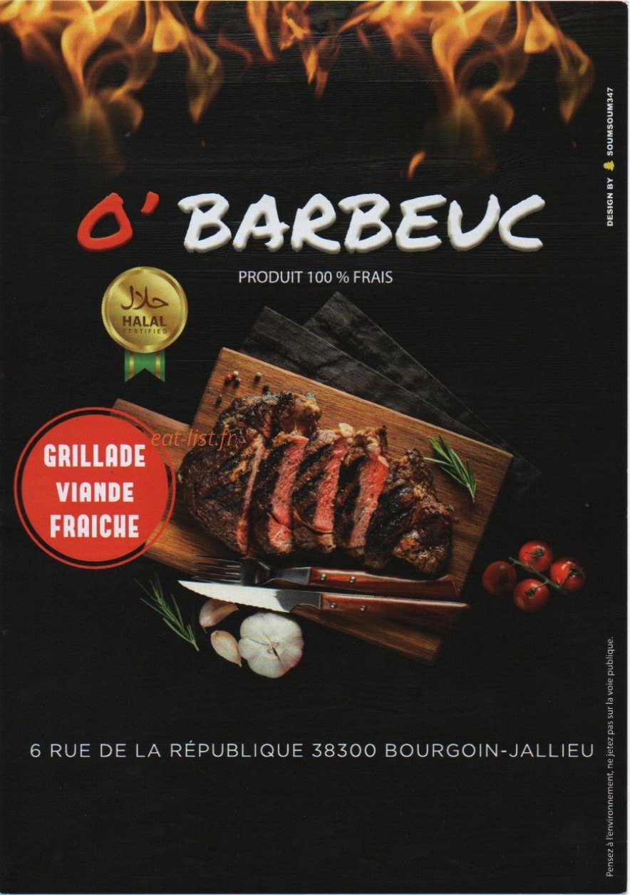 O'barbeuc — carte page 1