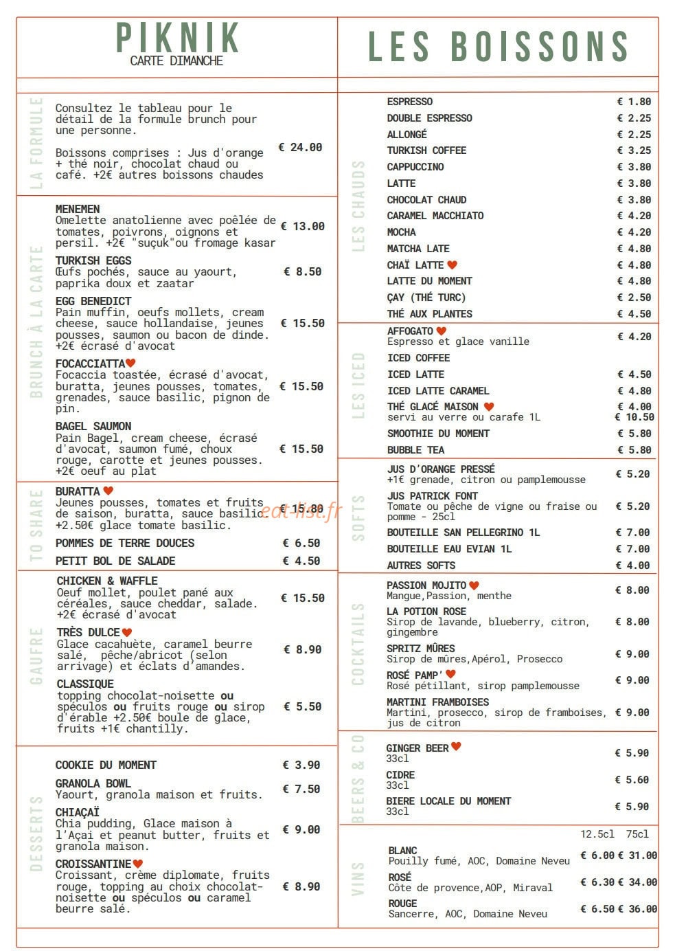 Piknik — carte page 2