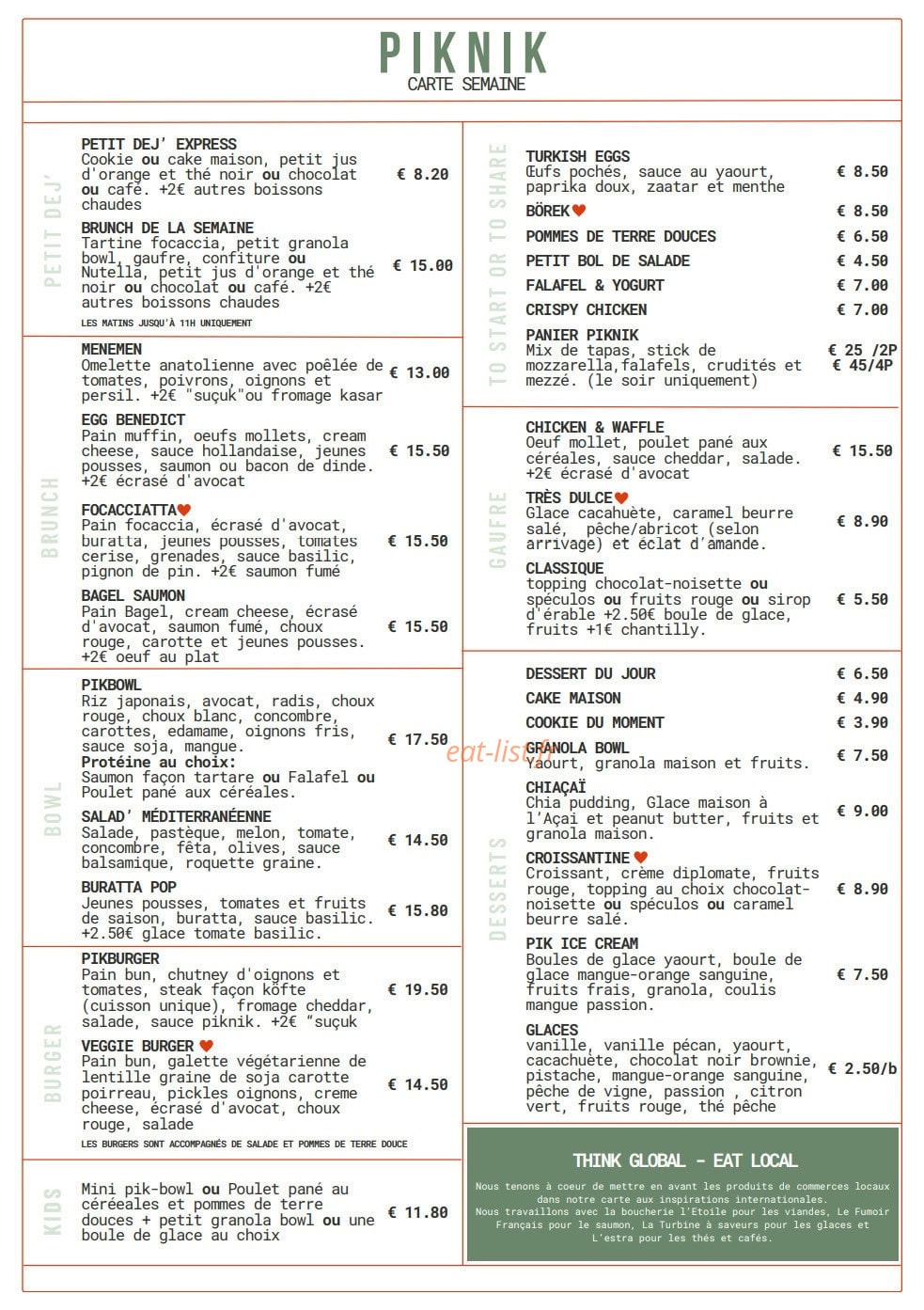 Piknik — carte page 1