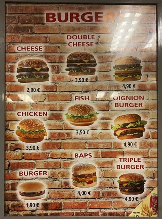 Pizz Burger — carte page 5