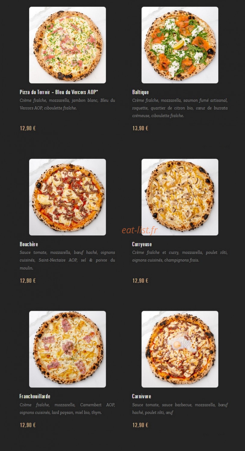 Pizza Cosy — carte page 2
