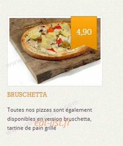 Pizza Délice — carte page 1