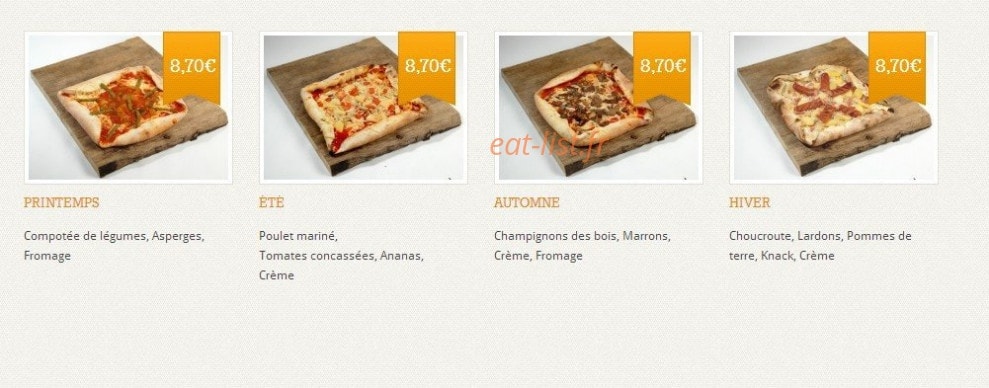 Pizza Délice — carte page 2