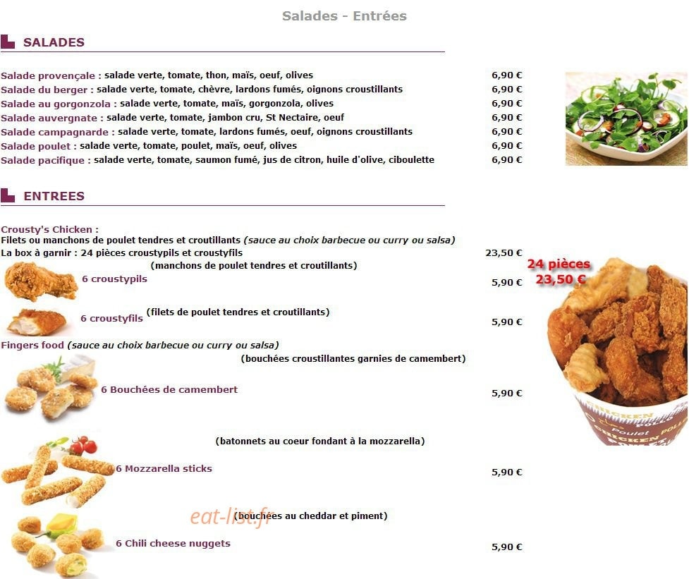 Pizza story — carte page 1