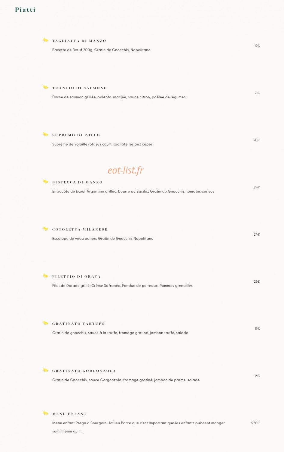 Prego — carte page 4