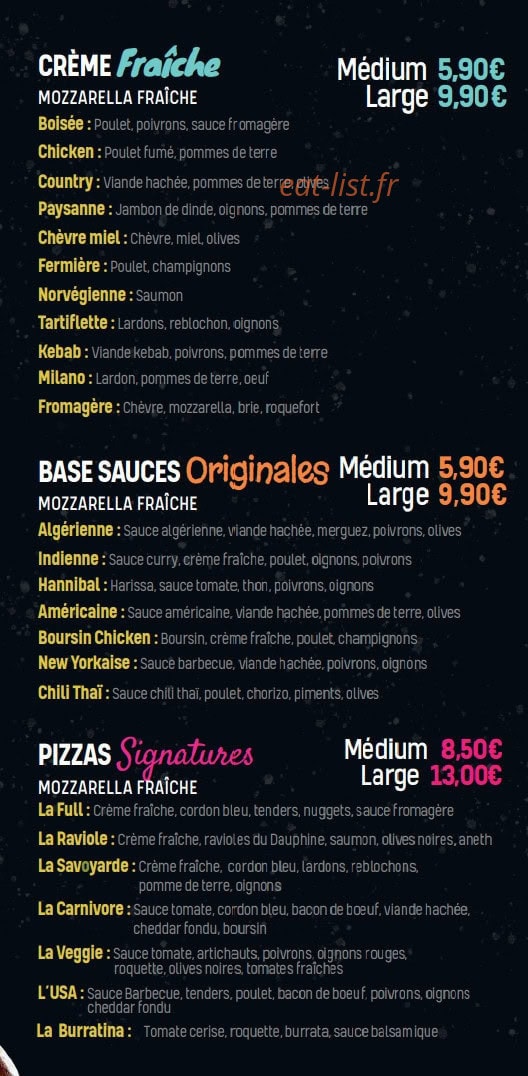 Ta5ty Pizza — carte page 5