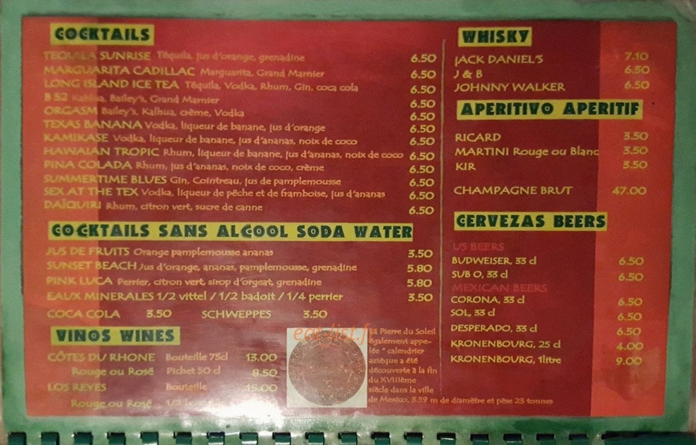 Tex House — carte page 4