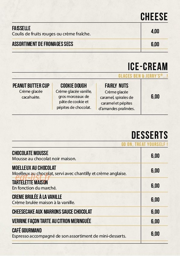 The Albion — carte page 7