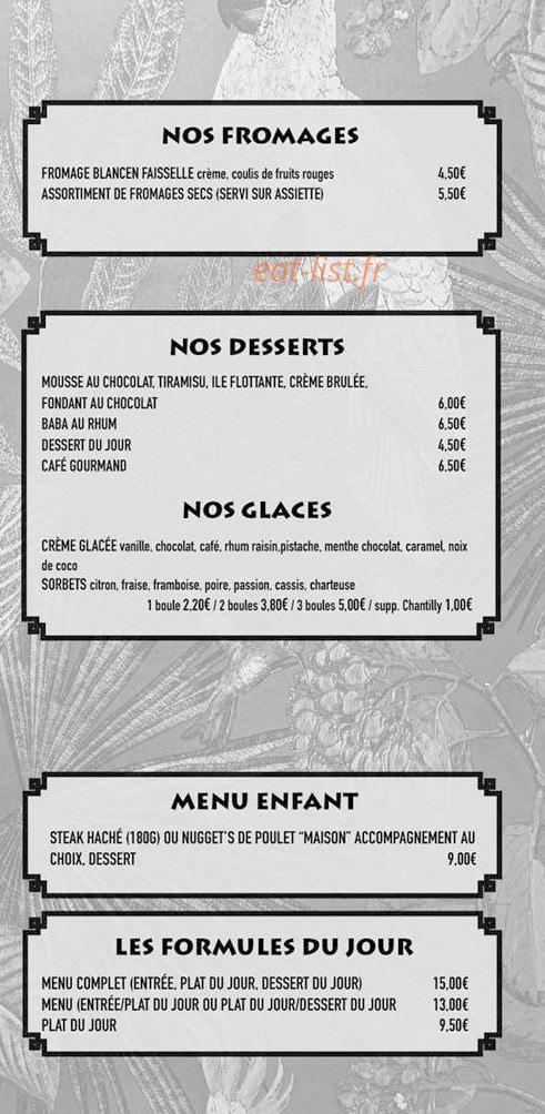 L'Othentik — carte page 3