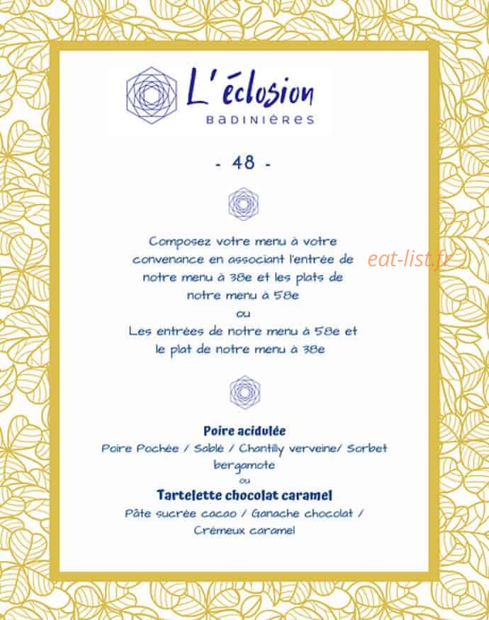 L'éclosion badinières — carte page 4