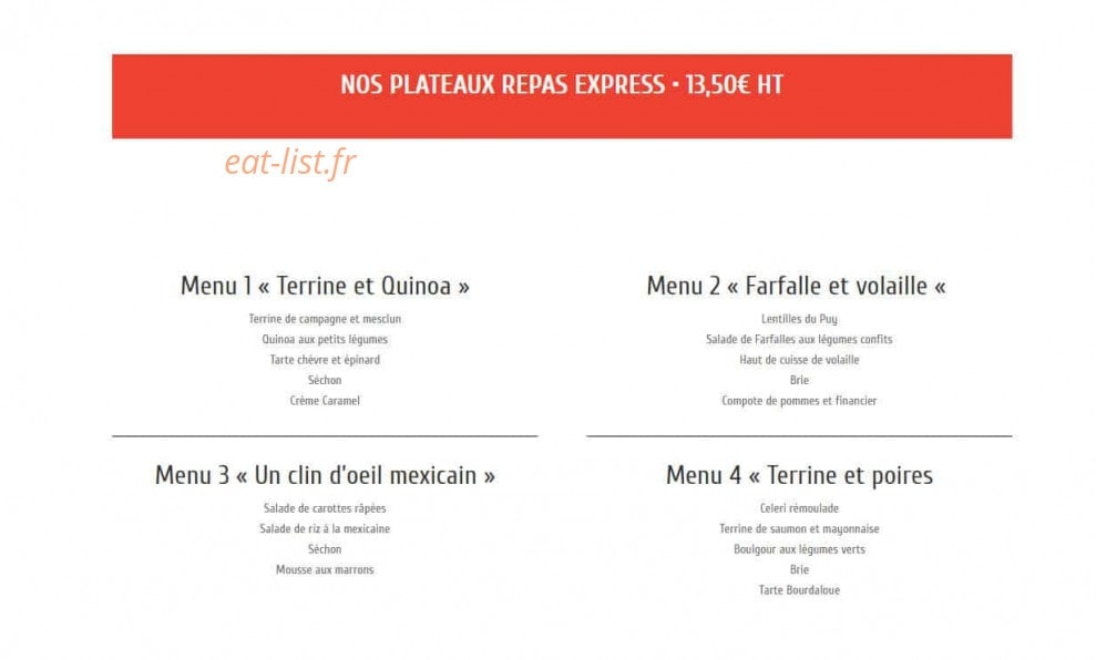 Ke C'est Bon — carte page 1