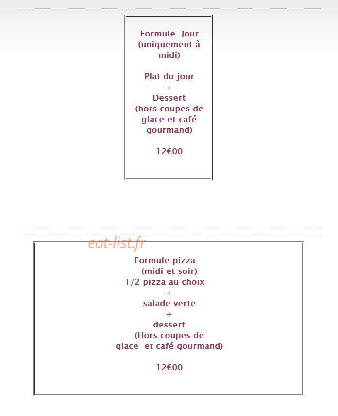 Gaïa Café — carte page 7