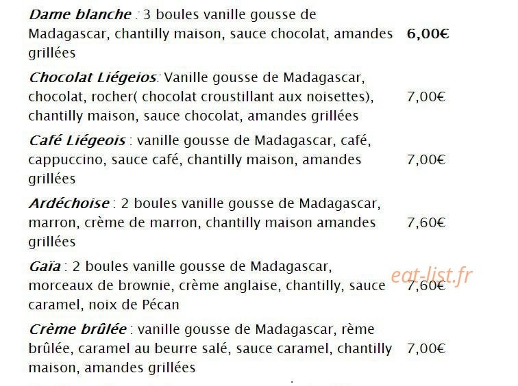 Gaïa Café — carte page 5