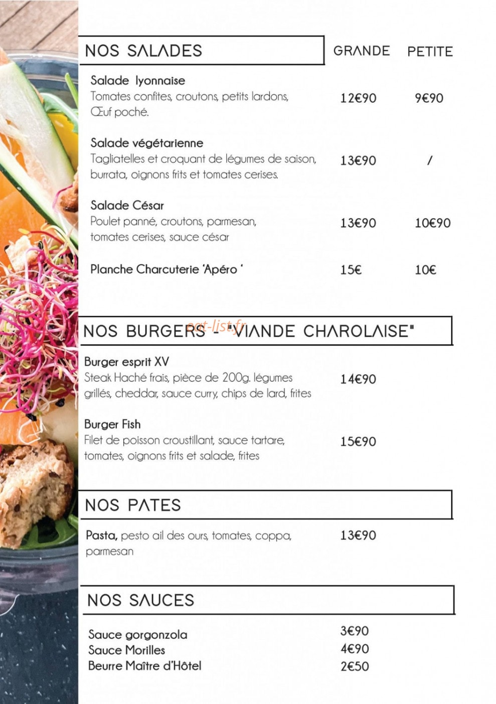 Chez Gilou' — carte page 2